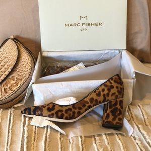 Marc Fisher Ltd NIB Cheetah Print pony hair pumps